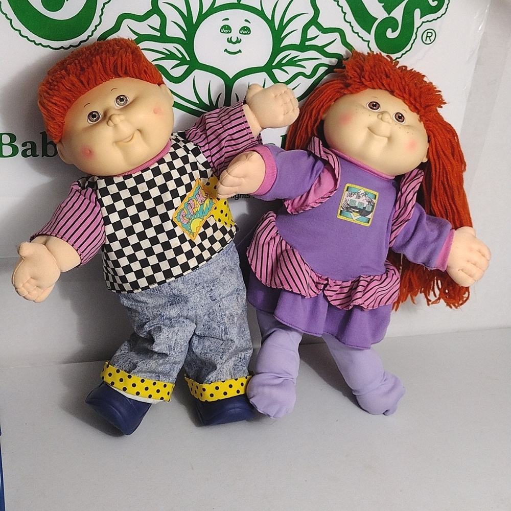 Cabbage Patch kids Poseable Designer Line  Brother and Sister kids